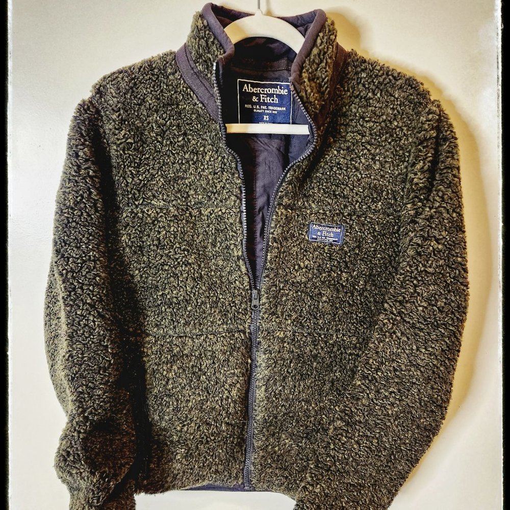 Abercrombie and Fitch Wool Zipped Jacket with Lining (XS)